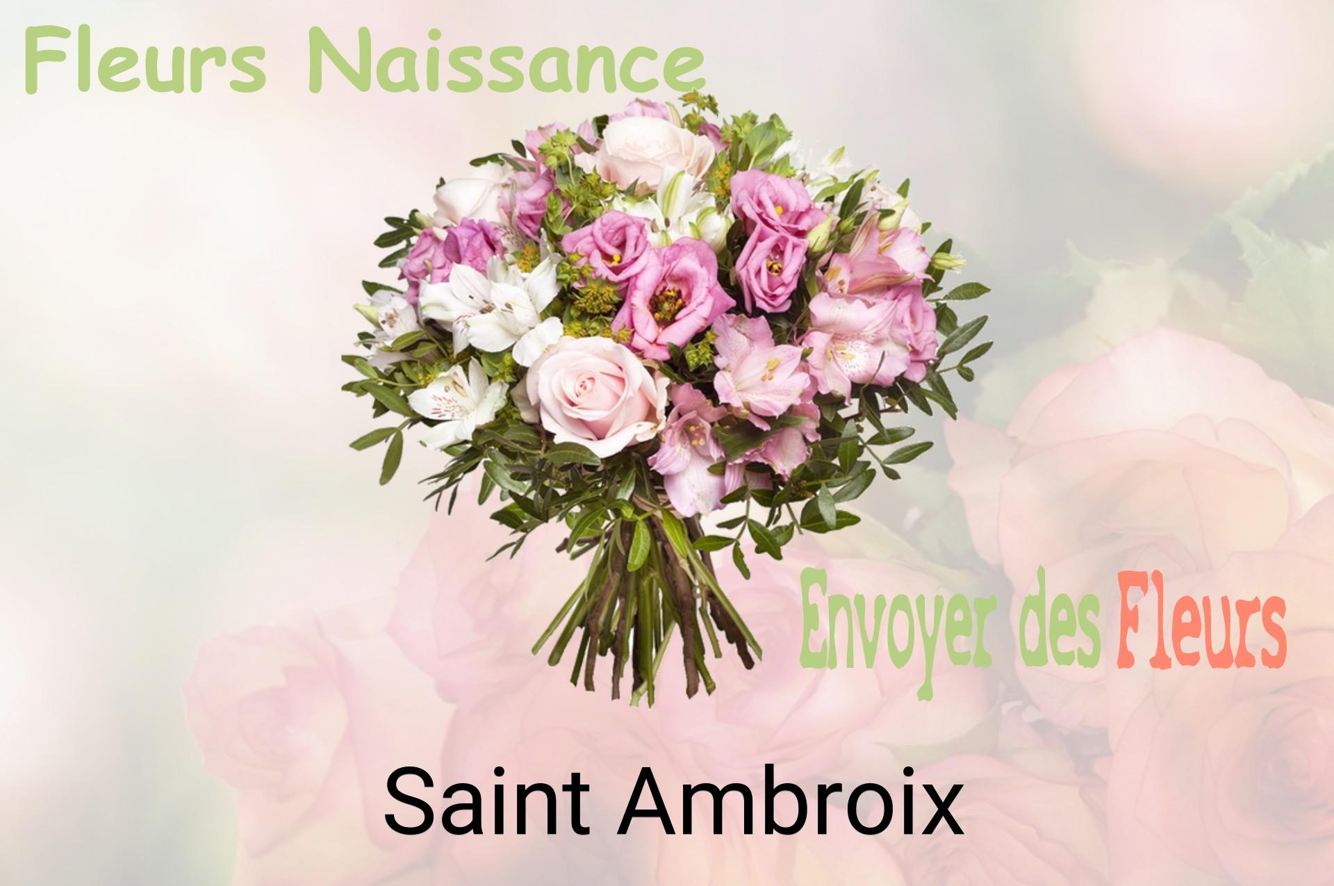 Bouquet de fleurs de naissance livré à Saint-Ambroix